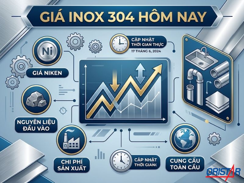Giá inox 304 hôm nay bao nhiêu?